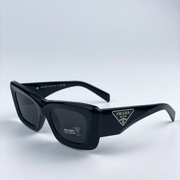 NEW Prada PR13ZS 1AB5S0 Black Dark Grey Cat Eye Unisex Sunglasses - Picture 10 of 13